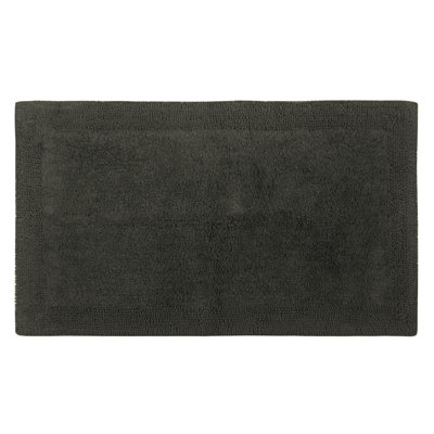 Bruss Luxury Solid Color Bath Rug Reversible