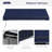 Retractable Awning, Patio Awning Sunshade Shelter With Manual Crank Handle, 280Gsm UV Resistant Fabric And Aluminum Frame For Deck, Balcony, Yard,Sunshade Conapy-115625718-115625719-115625716