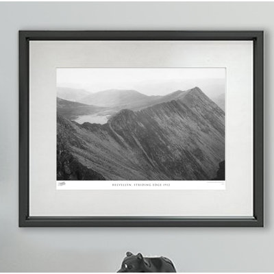 Helvellyn, Striding Edge 1912 by Francis Frith - Single Picture Frame Print