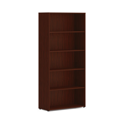HON MOD Bookcase, 5 Shelves, 30"W, Traditional Mahogany