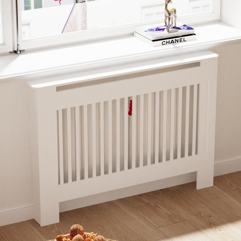 Hautes lattes verticales avec radiateur, H 39,8 po x l 43,7 po x P 7,5 po