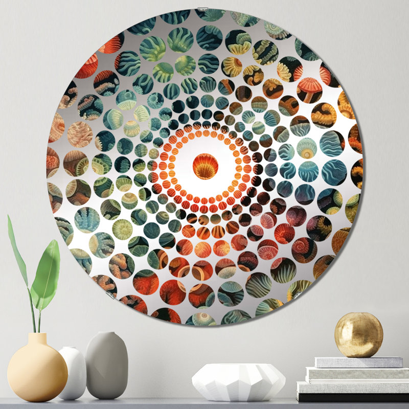 Bodhin - Miroir décoratif à cercles concentriques, 23,6 po x 23,6 po