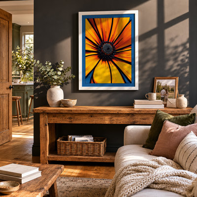 Radiant Daisy Botanical - Framed Print