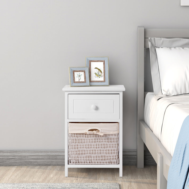 Worrell 35 cm W Bedside Table