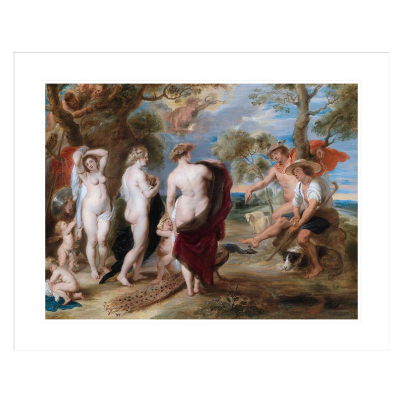«The Judgement of Paris» par Peter Paul Rubens, impression giclée encadrée, H 23,5 po x l 29,01 po