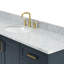 Meuble-lavabo simple en bois massif 66 po avec lavabo en marbre de Carrare 0,75 po Nobe-693750707-735406704