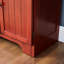 Armoire de rangement 72,4 po avec 8 portes et 4 tablettes. Cerisier. Pour le salon, la cuisine, le bureau, la poignée de finition gracieuse et la salle à manger, lisse et élégante