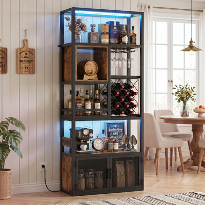 83" Tall Wine Cabinet with Power Outlet