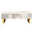 Modern Grey Cowhide Storage Bench-1402430470