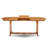 9 Piece Patio Garden Table Set Consist of an Oval Outdoor Acacia Wood Dining Table and 8 Folding Side Chairs, 36x78 Inch, Natural Oil-325052976