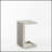 CAPE CORAL ALU C-Shaped Outdoor Side Table with Rust-Resistant Aluminum Frame and Versatile Design for Poolside or Patio Use-239603986