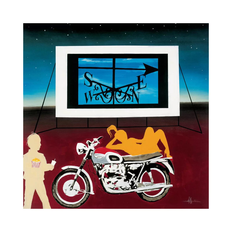 Watching Where We're Going by KC Haxton - Wrapped Canvas Painting, 66.04 cm H x 66.04 cm W x 3.175 cm D