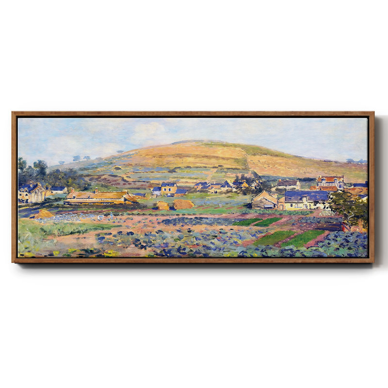 Le Mont Riboudet à Rouen au printemps, 1872 - Toile encadrée