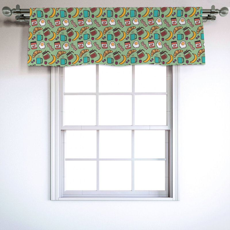 Sateen Ruffled Window Valance