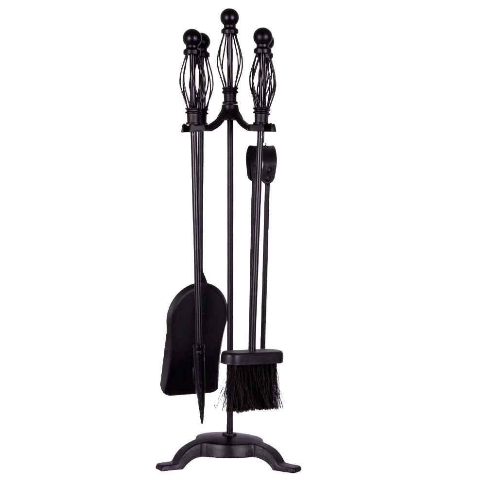 Vida Darton Steel Fireplace Tool Set