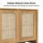 Sideboard Buffet Cabinet With Storage, Boho Credenza Storage Cabinet With 4 Doors And Adjustable Shelf, Wood Coffee Bar Console Cabinet Buffet Table For Kitchen, Dinning Room, Entryway