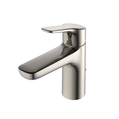 Robinet de lavabo pour salle de bain à poignée simple 1,2 GPM TOTO® GS avec technologie COMFORT GLIDE et ensemble de bonde, nickel poli