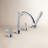 Trinsic Roman Tub Faucet with Hand Shower, Chrome Deck Mount Bathtub Faucet, Chrome (Valve Not Included)-9742179