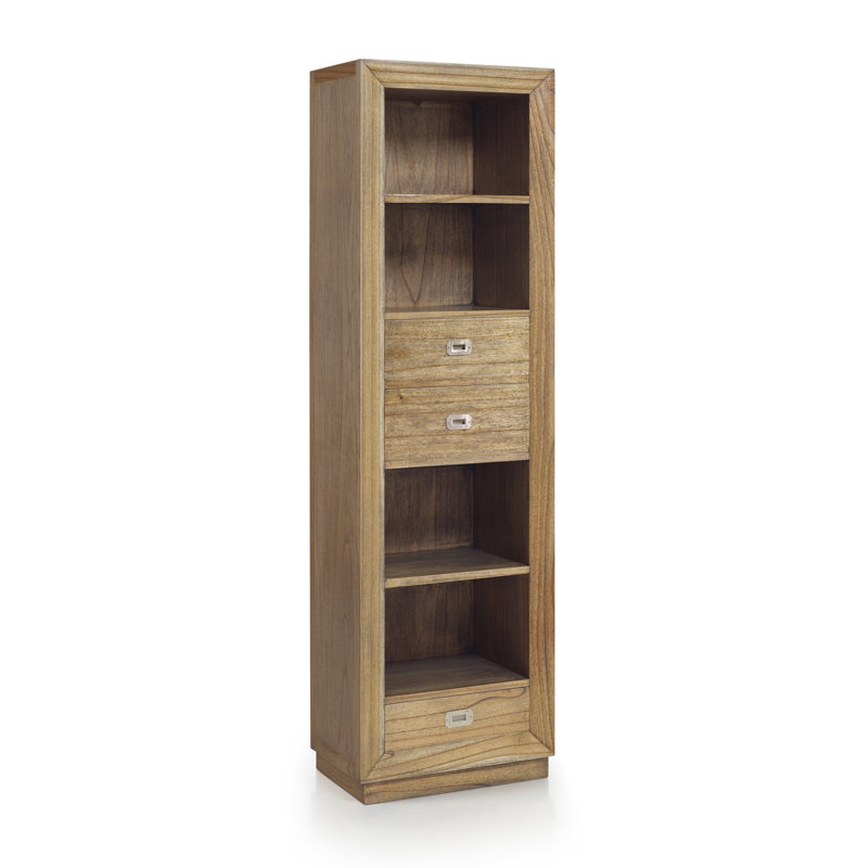 Merapi 190cm H x 55cm W Solid Wood Cube Bookcase