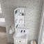 Pharmacie pour salle de bain à miroir sans cadre l 15 po x H 36 po-1451781677