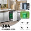 Rangement pour poubelle de cuisine pour réservoir de propane ou îlot de barbecue de 13,6 po x l 26 po x P 19,3 po-983878506