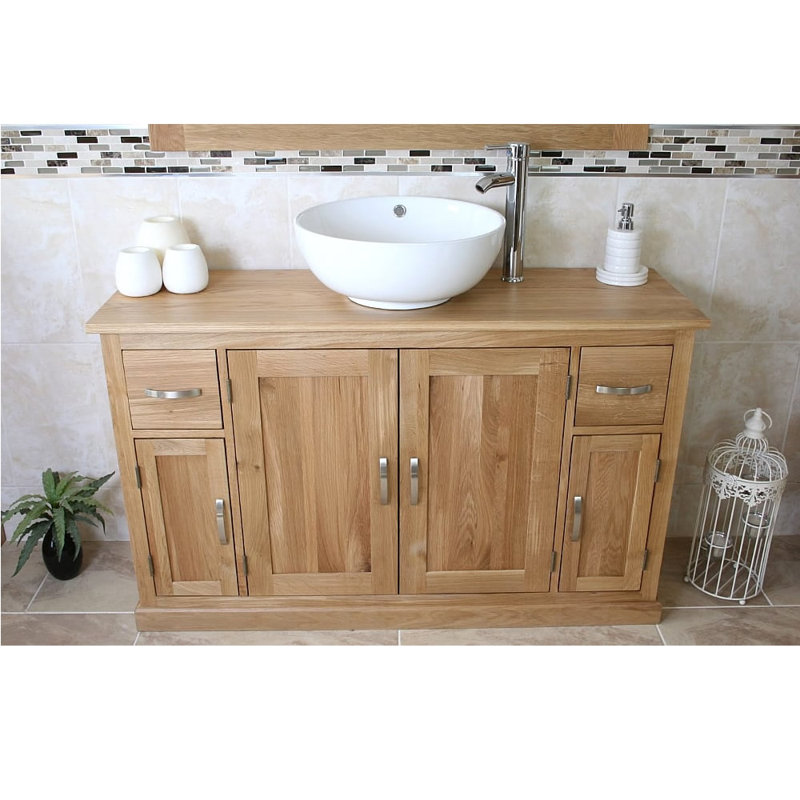 Edmonds 1230mm Single Bathroom Vanity with Vessel Ceramic Basin