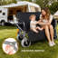 Le chariot pliable 3-en-1 se convertit en un chariot de chariot pliant convertible avec un plateau pliable monté à l'arrière-763431779