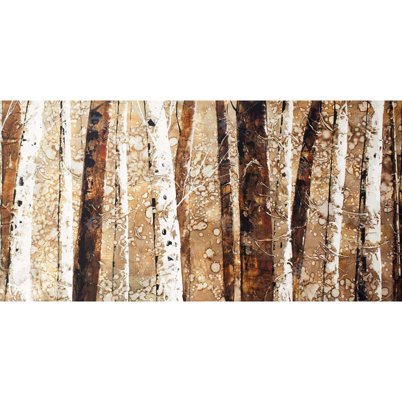 Troncs d'arbre - Art sur toile rustique pour la maison | Paysages