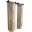 Unfinished Wood Panel Bi-Fold Barn Door with Folding Installation Hardware-86574379-125120050-125120053