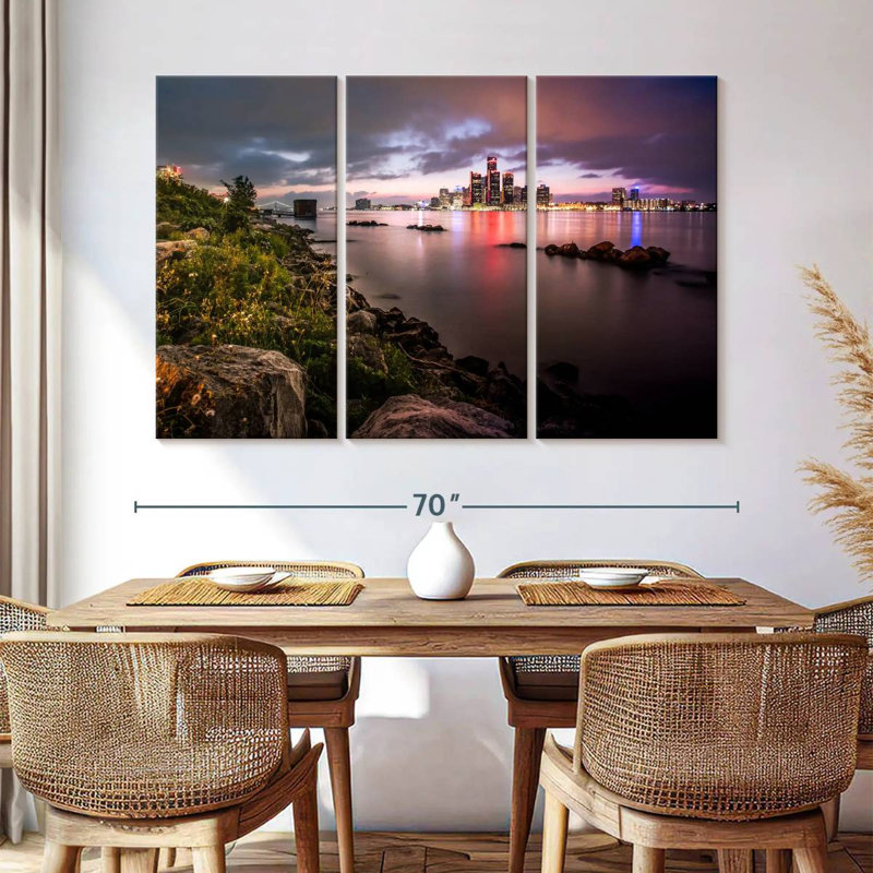 Nicci Detroit From Afar, 48" H x 74" W