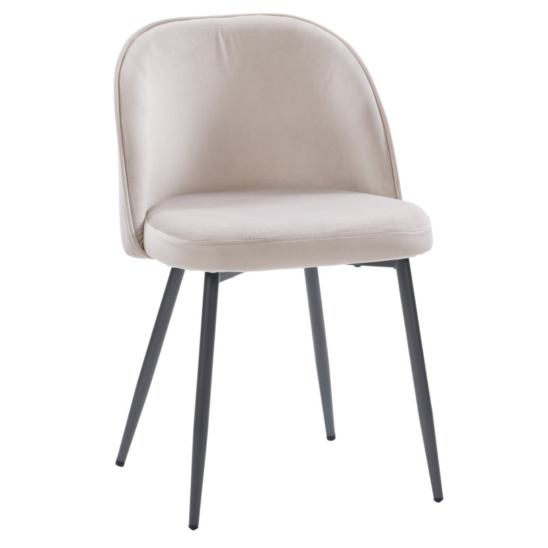 Chaise d'appoint en velours Steller, Grèges
