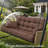 Porch Swing Cushions, Waterproof & Fade Resistant Outdoor Swing Cushion 70 Inch, Swing Cushions 3 Seater Replacement For Outdoor Furniture, Patio, Garden (Brown, 70 X 40 Inch)-888103797-888103805