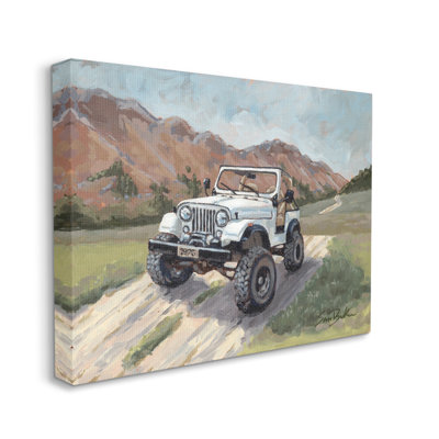 " Rural Off Road Truck Mountainside " by Sara Baker