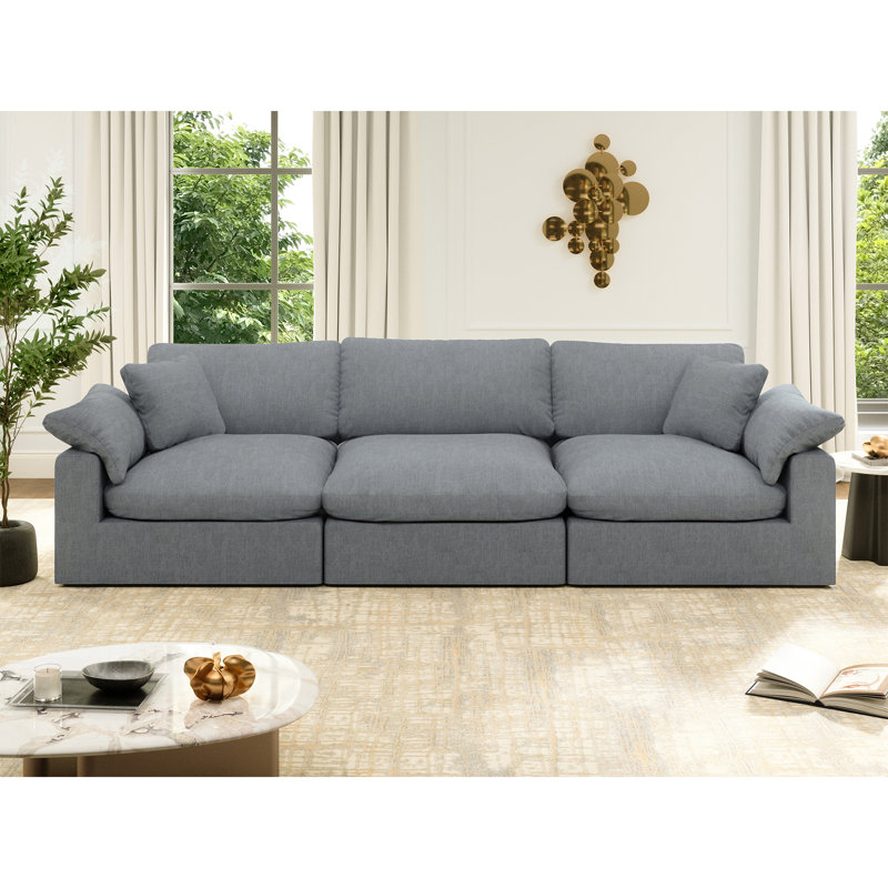 Canapé modulaire Berglund Berglund, Gris, H 25,2 po x l 110,8 po x P 39,3 po, 3