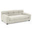 Lit confortable pour animaux de compagnie beige pour les grandes races - avec des pieds stables et une base pour chiens-1858384637