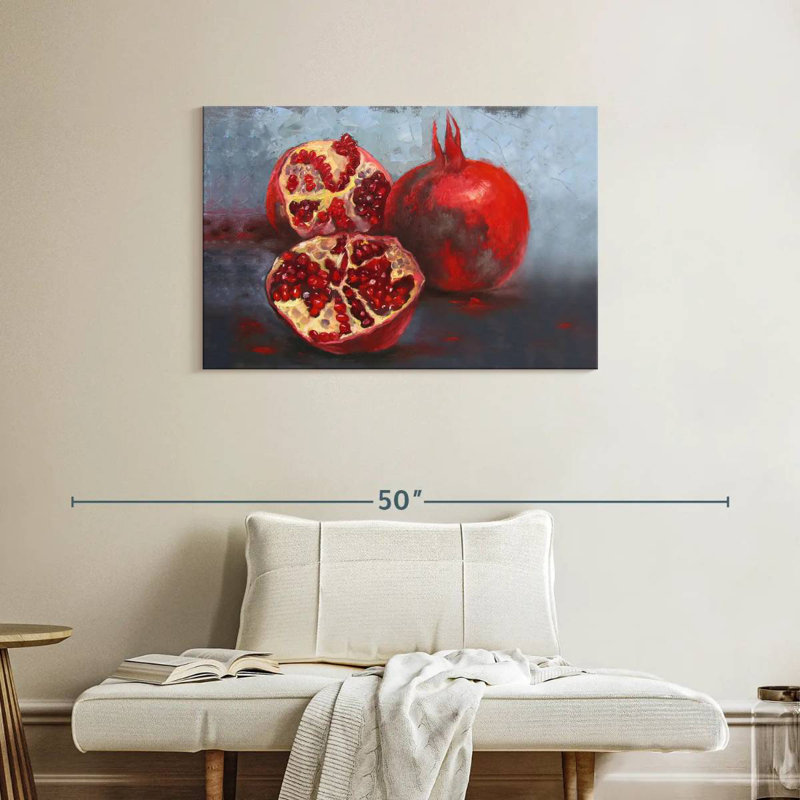 Yarlin Pomegranates, 24" H x 36" W