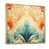 Toile avec cadre flottant or