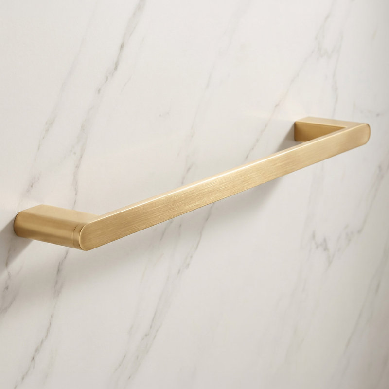 Linear 1 Towel Bar, Brushed Gold