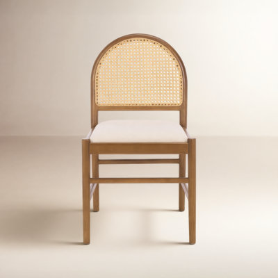 Ottavia Rattan And Leather Dining Chair