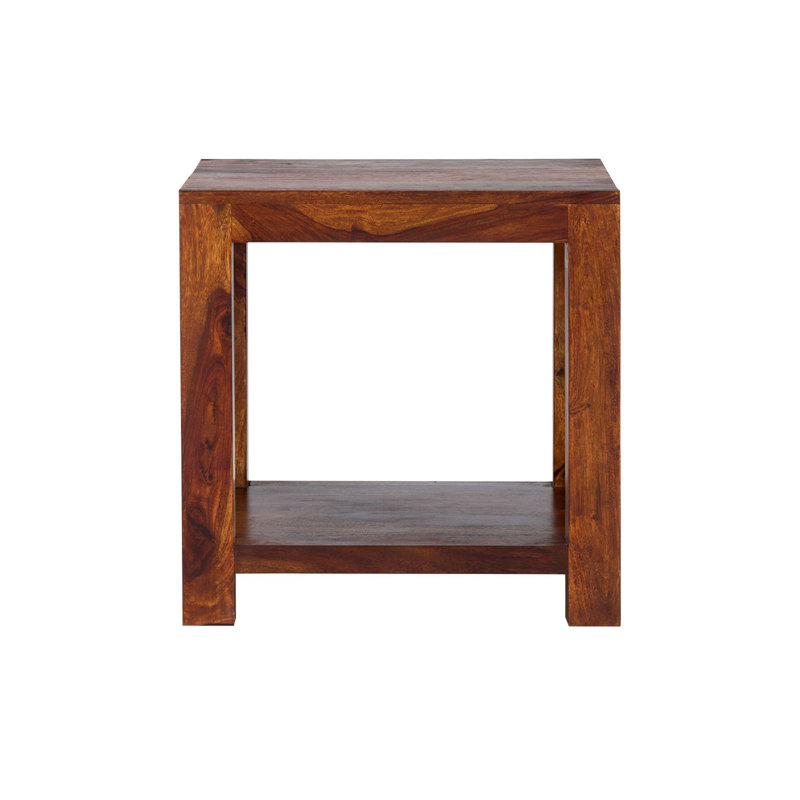Frankford Solid Wood Frame End Table, Brown