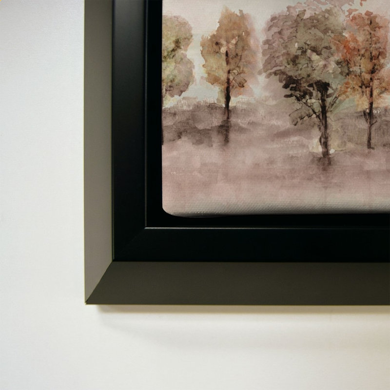 Debruce Trees par Val Rhodes - Impression sur toile, 28" H x 40" W, Black