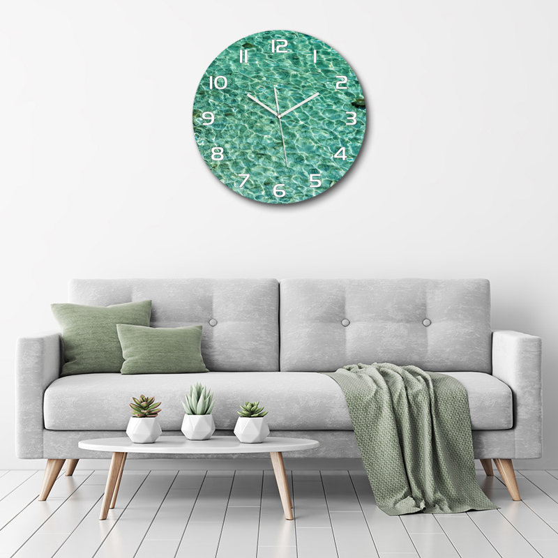 Jovanie Glass Wall Clock