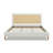 Haley Upholstered Cane-Back Platform Bed-290083068