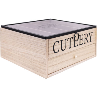Cutlery Storage Box with Drawer