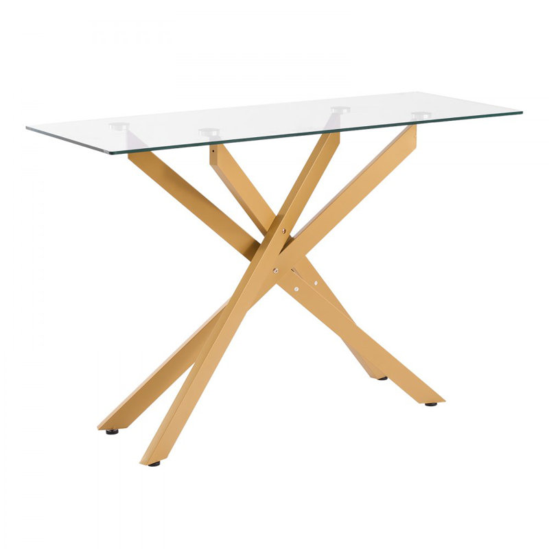 Glass Top Living Room Table Set