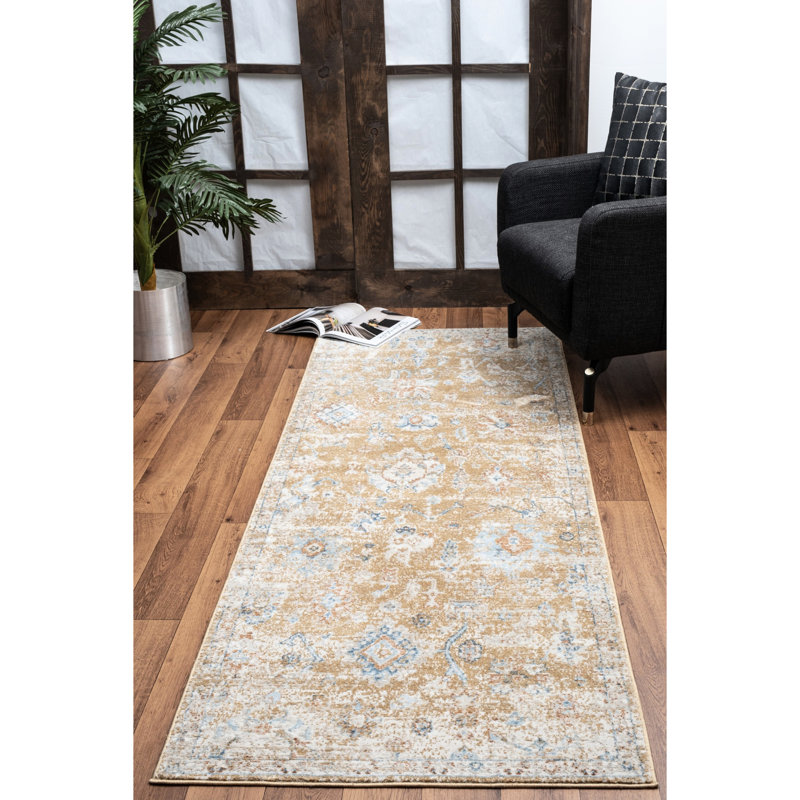 2.7 Ft. X 7.3 Noble Gcgen7008 Gold Carpet, , Soft & Stain-, For Daily Use 2 7 In. 3 Area Rug, Gcgen7008, Stain , Decorative Piece