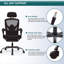 Retractable Footrest Ergonomic Swivel Office Chair-1085325304