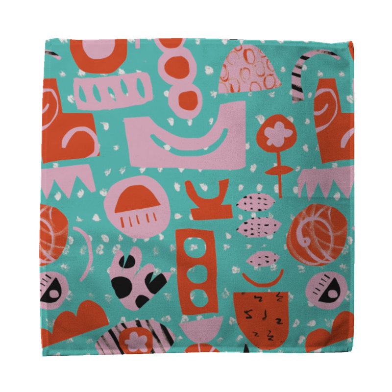 Cadyn 100% Cotton Geometric Square Napkin