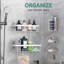 Ensemble de 5 tablettes de douche murales antirouille et imperméables-792211762