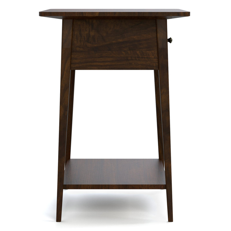 Hudson Valley 1 - Drawer Solid Wood Nightstand